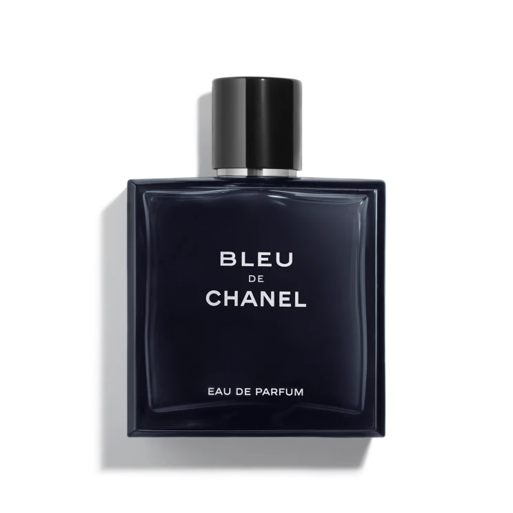 Bleu De Chanel EDP or BDC Eau De Parfum picture is shown in the review of EDT vs EDP Vs Parfum variants