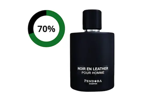 Noir En Leather perfume by Paris Corner is shown in the picture 