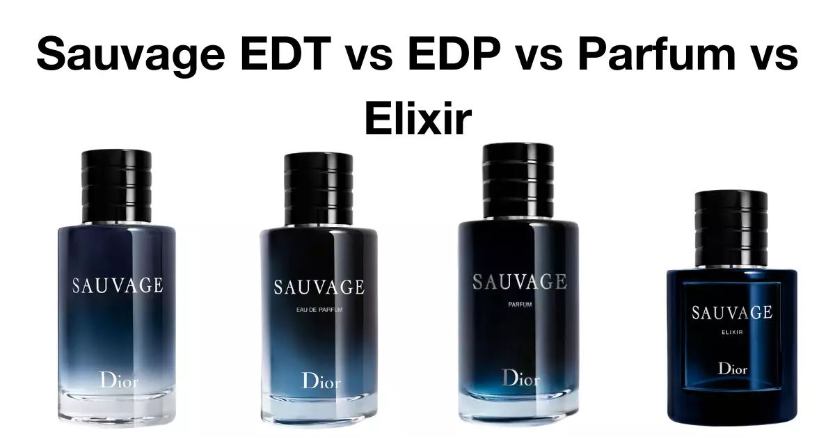 Dior Sauvage EDT vs EDP vs Parfum vs Elixir - Key Differences