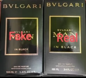 Original vs Fake Bvlgari Man in Black EDP