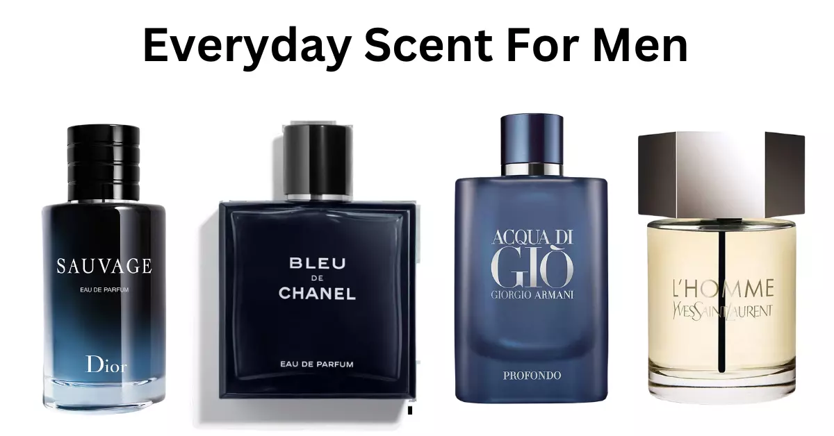 Picture showing everyday scents that men can use as signatures perfumes around the year. In the article How Many Perfumes Should A Person Have?