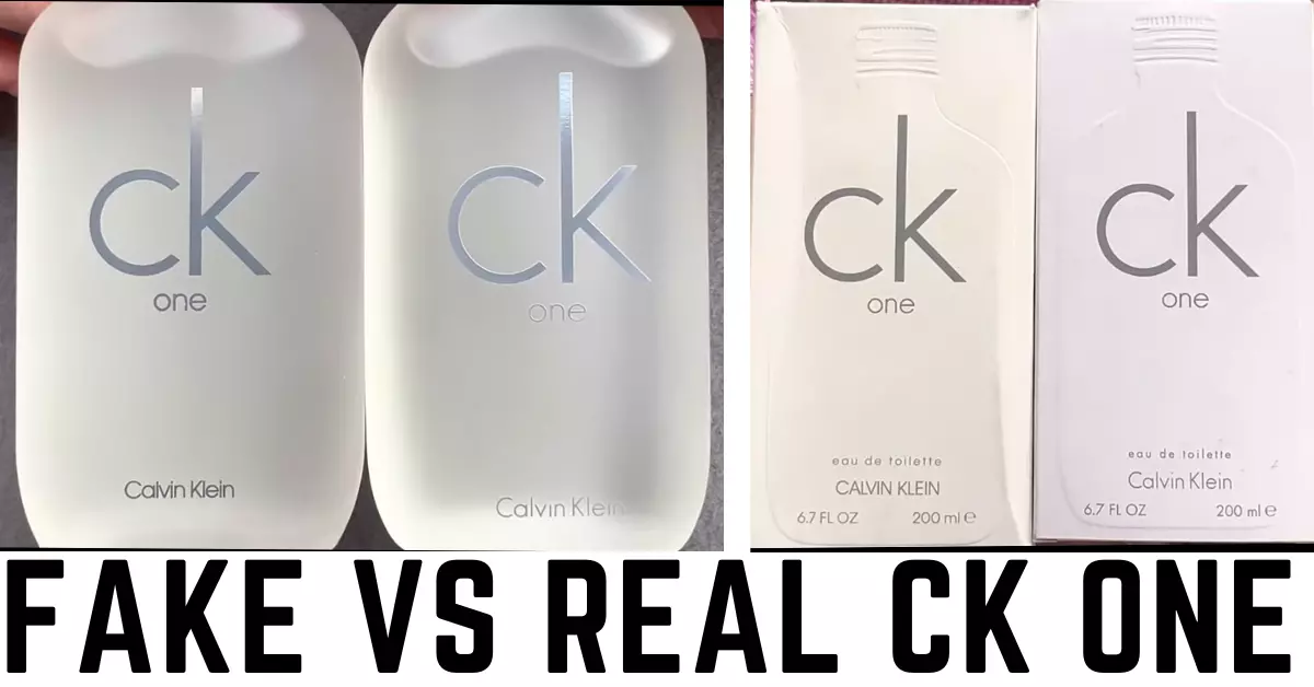 Identifying Counterfeits: Fake Vs Real Calvin Klein CK One ...